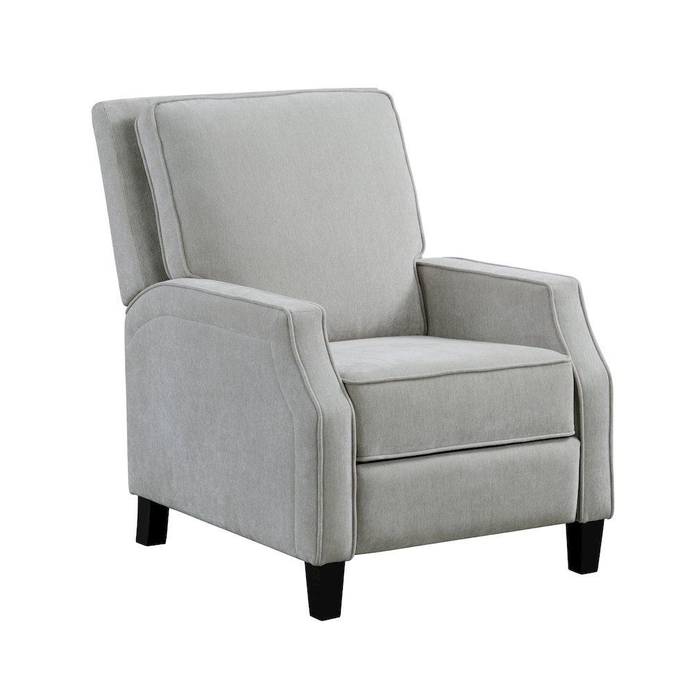 Shiloh Push Back Recliner Light Grey. Picture 1