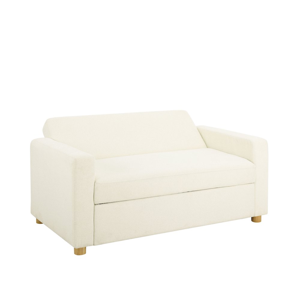 Tyler Convertible Sofa Ivory Boucle. Picture 6