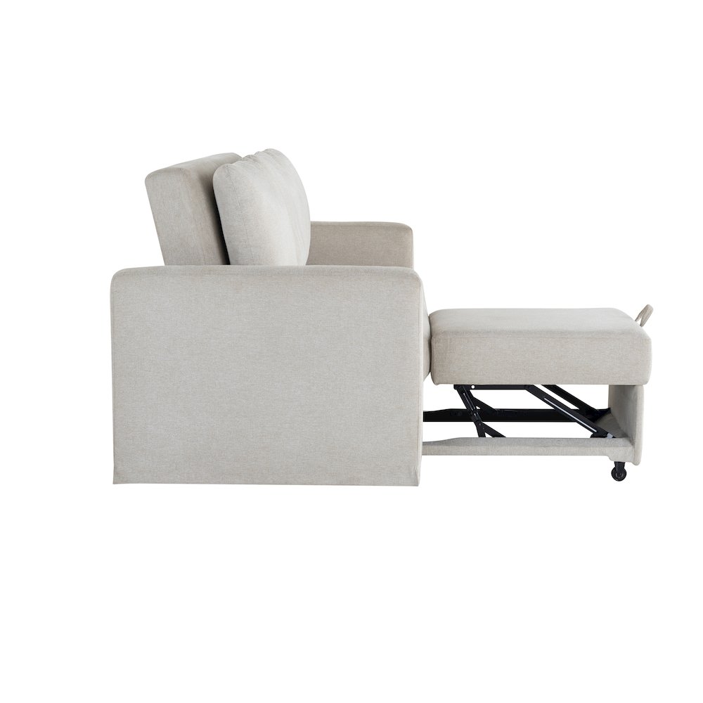 Mia Convertible Sofa Ivory. Picture 18