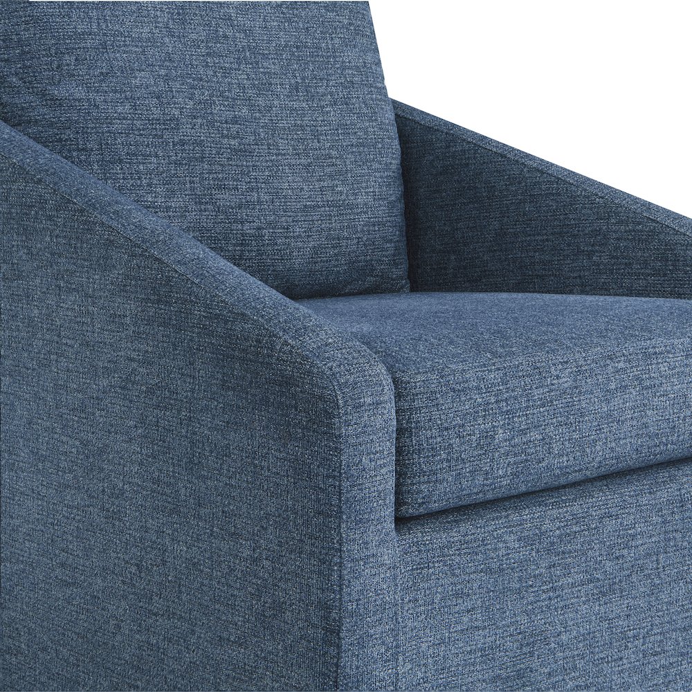 Halifax Swivel Accent Chair Blue. Picture 11