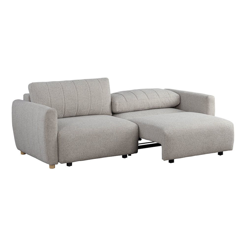 Galloway Convertible Sofa Pebble Boucle. Picture 11