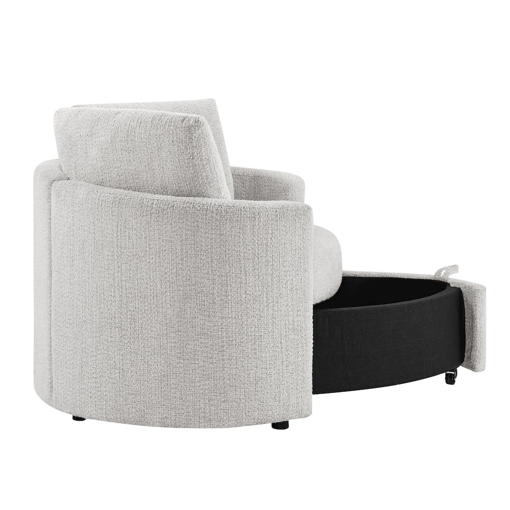 Beckett Storage Chair Ivory. Picture 11