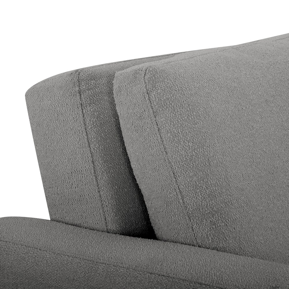 Tyler Convertible Sofa Grey Boucle. Picture 13