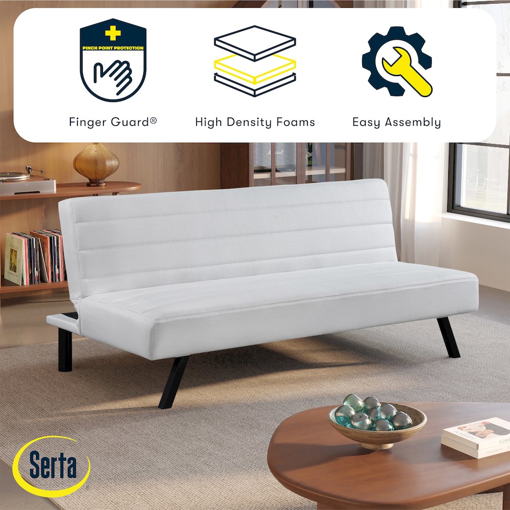 Dakota Convertible Sofa Ivory. Picture 16