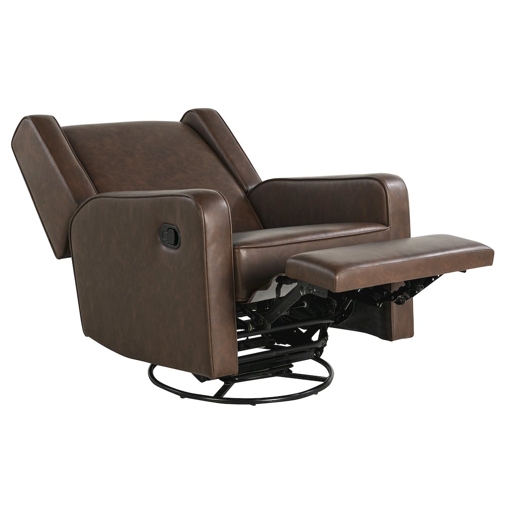 Emerson Swivel Rocker Recliner Brown. Picture 3
