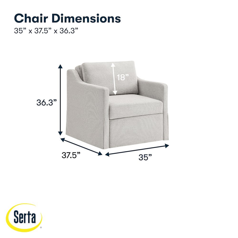 Haddington Convertible Chair Linen. Picture 3