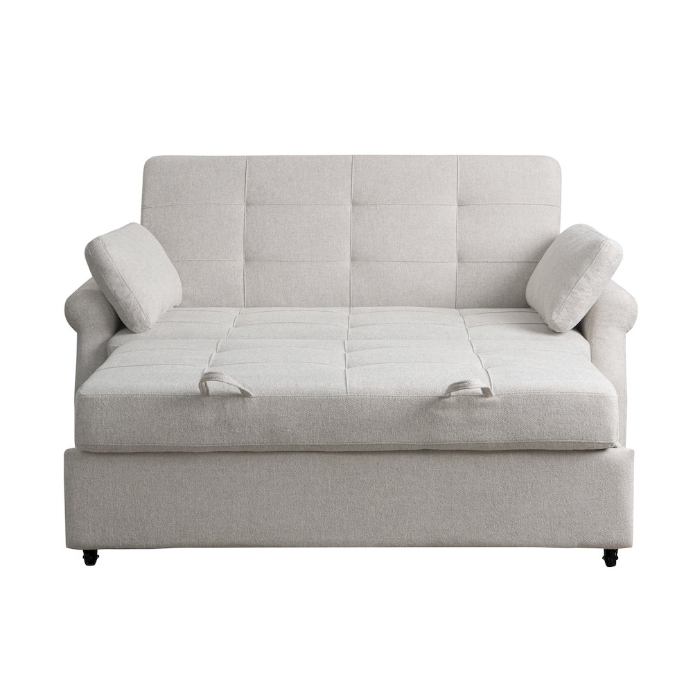 Hampton Queen Convertible Sofa Oatmeal. Picture 2