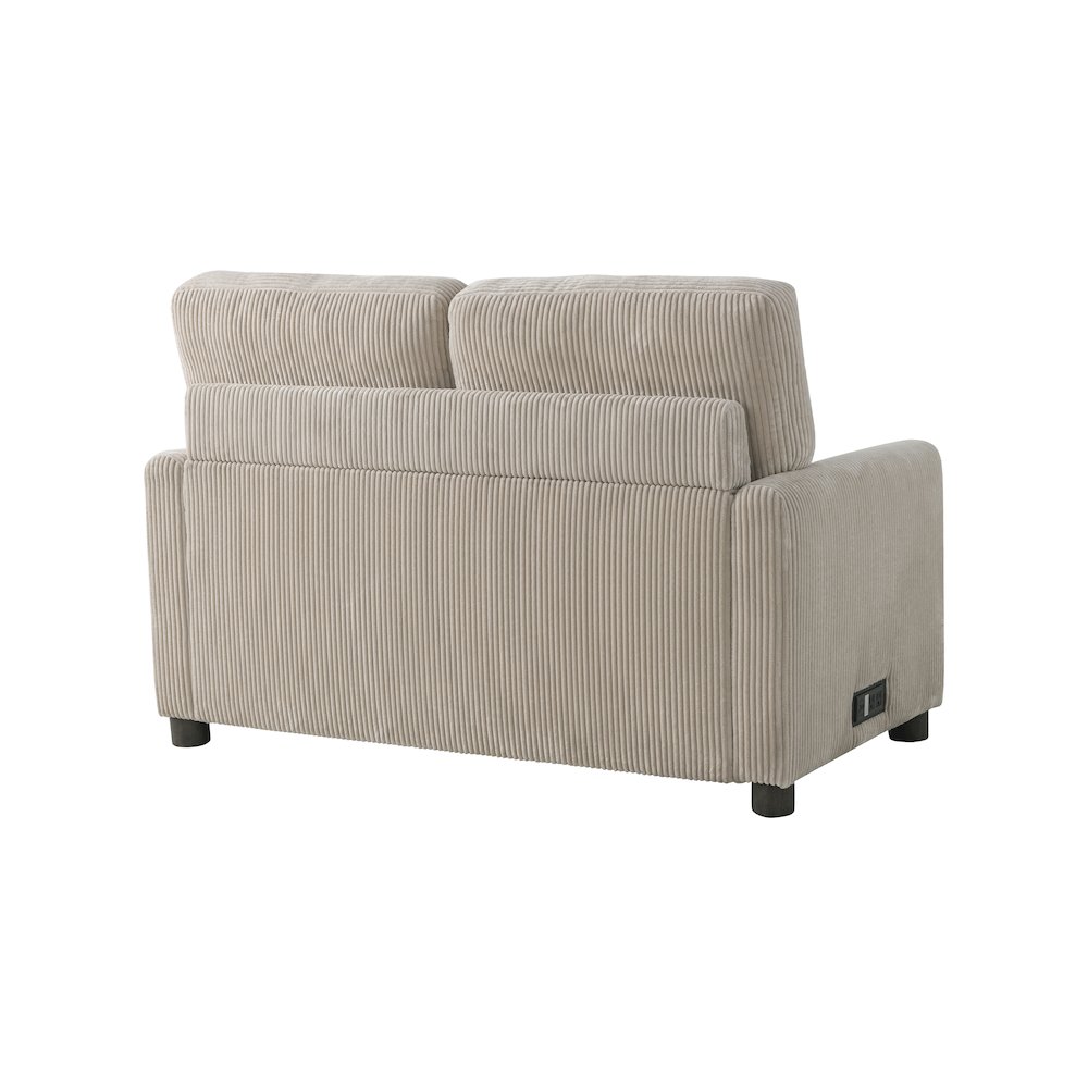 Drew Loveseat Pull-Out Sleeper Beige. Picture 13