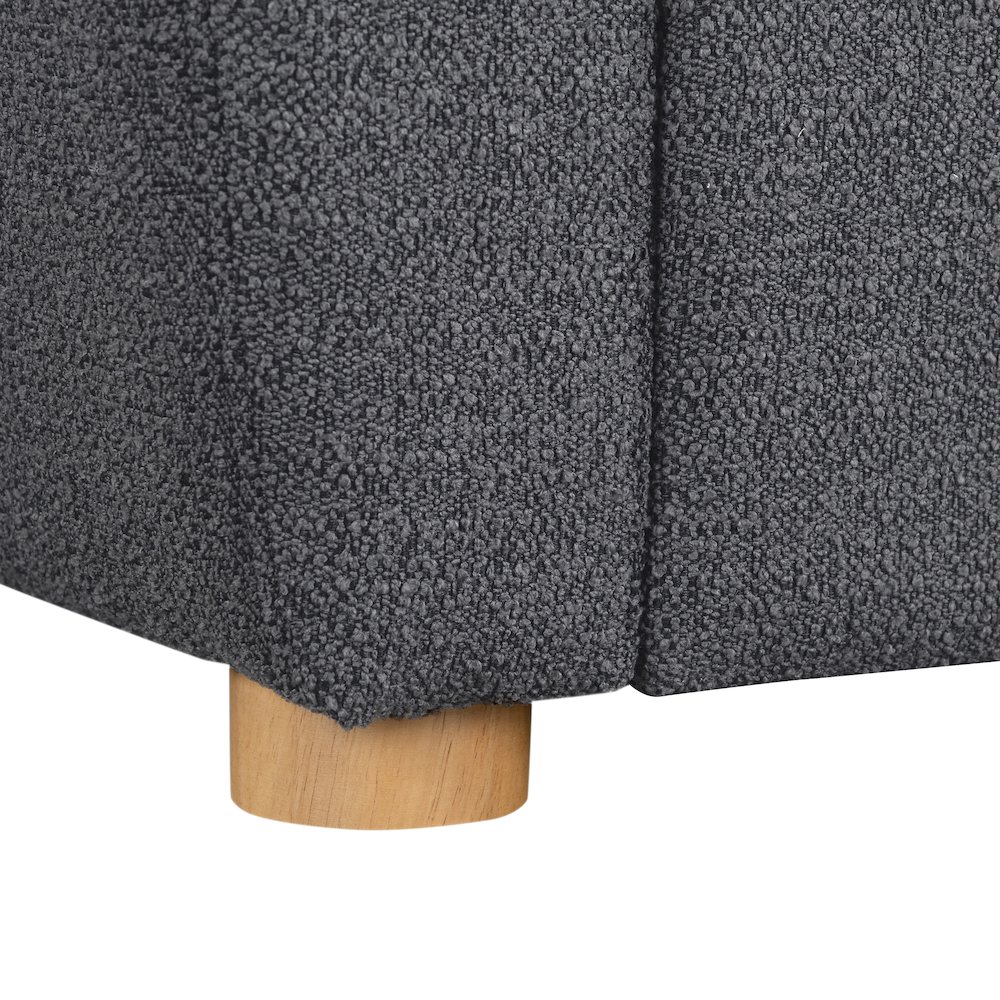 Galloway Convertible Loveseat Charcoal. Picture 15