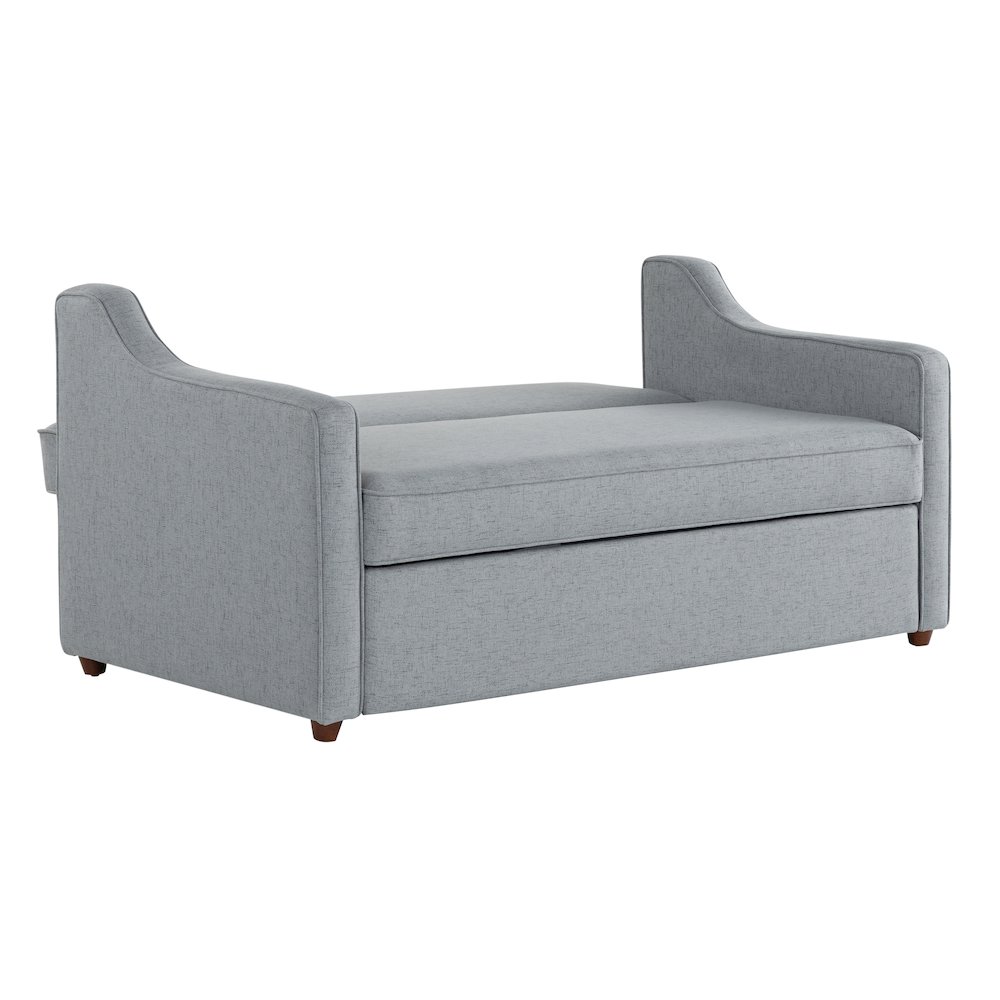 Carey Convertible Sofa Light Gray. Picture 11