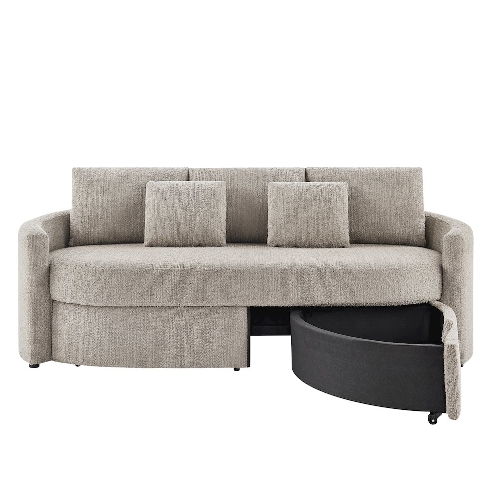 Beckett Storage Sofa Taupe. Picture 6