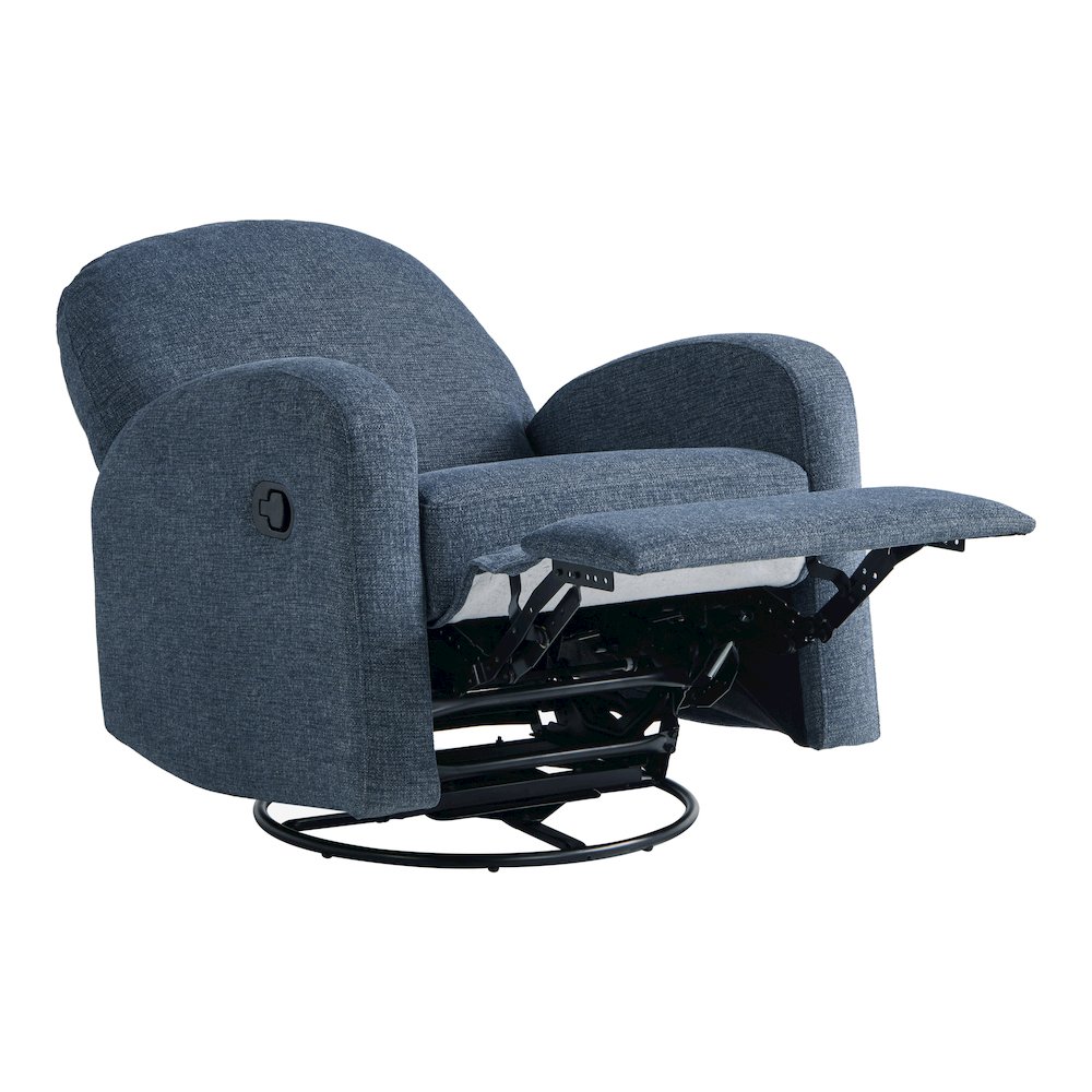 Paloma Swivel Rocker Recliner Blue. Picture 7