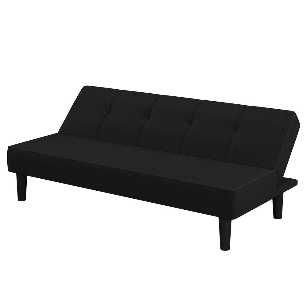 Lori Convertible Sofa Black. Picture 4