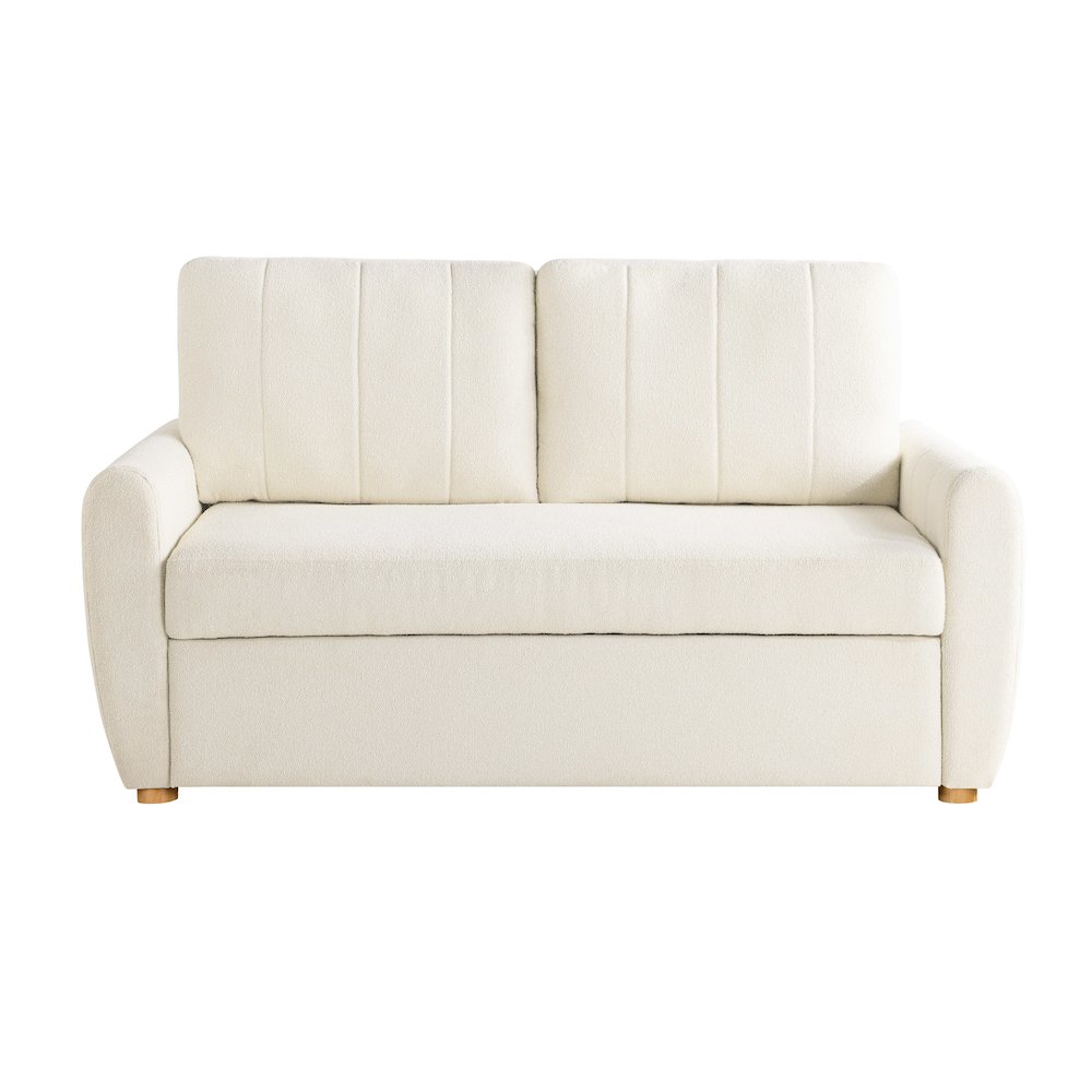Galloway Convertible Loveseat Ivory. Picture 3