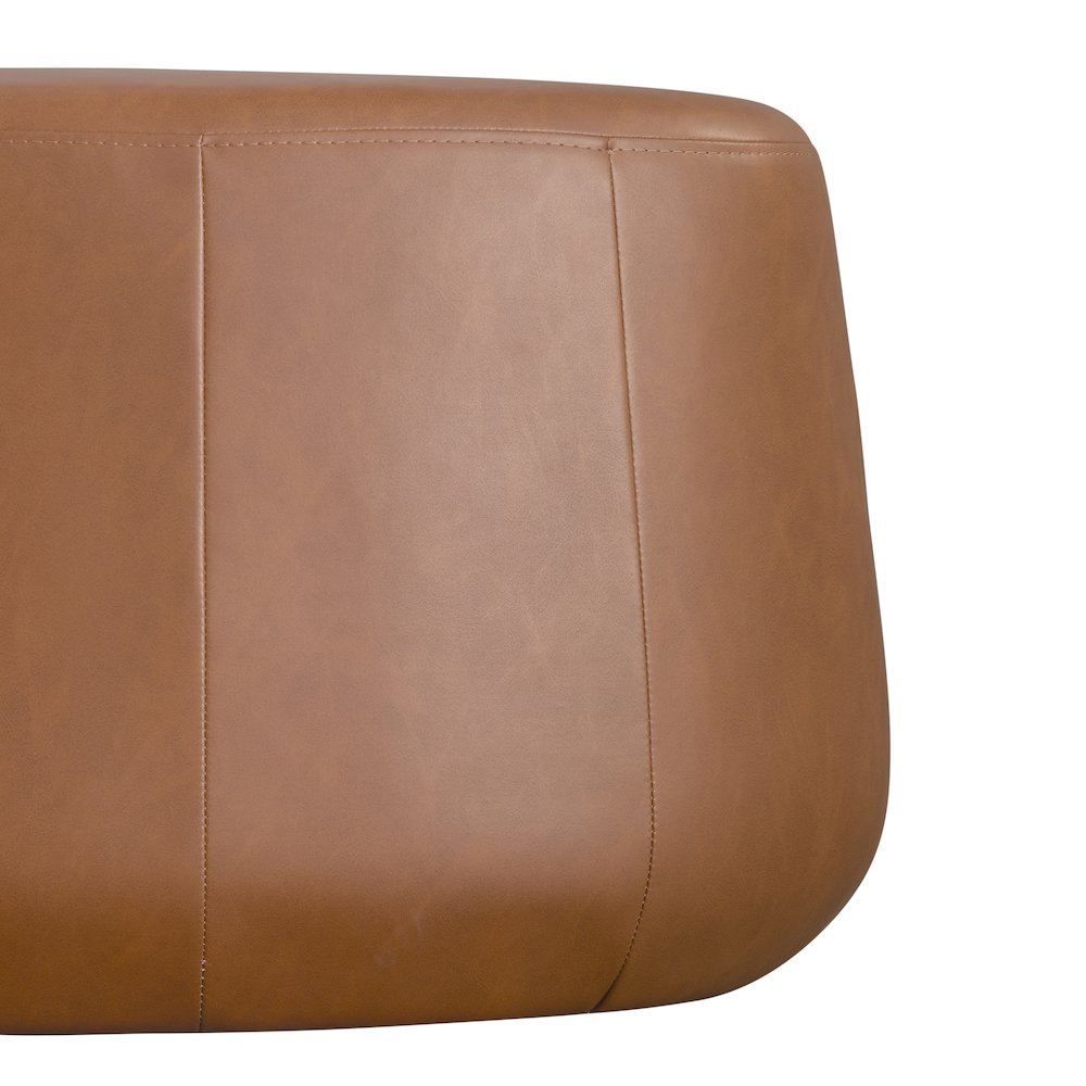 Kayden Upholstered Ottoman Large Carmel. Picture 7