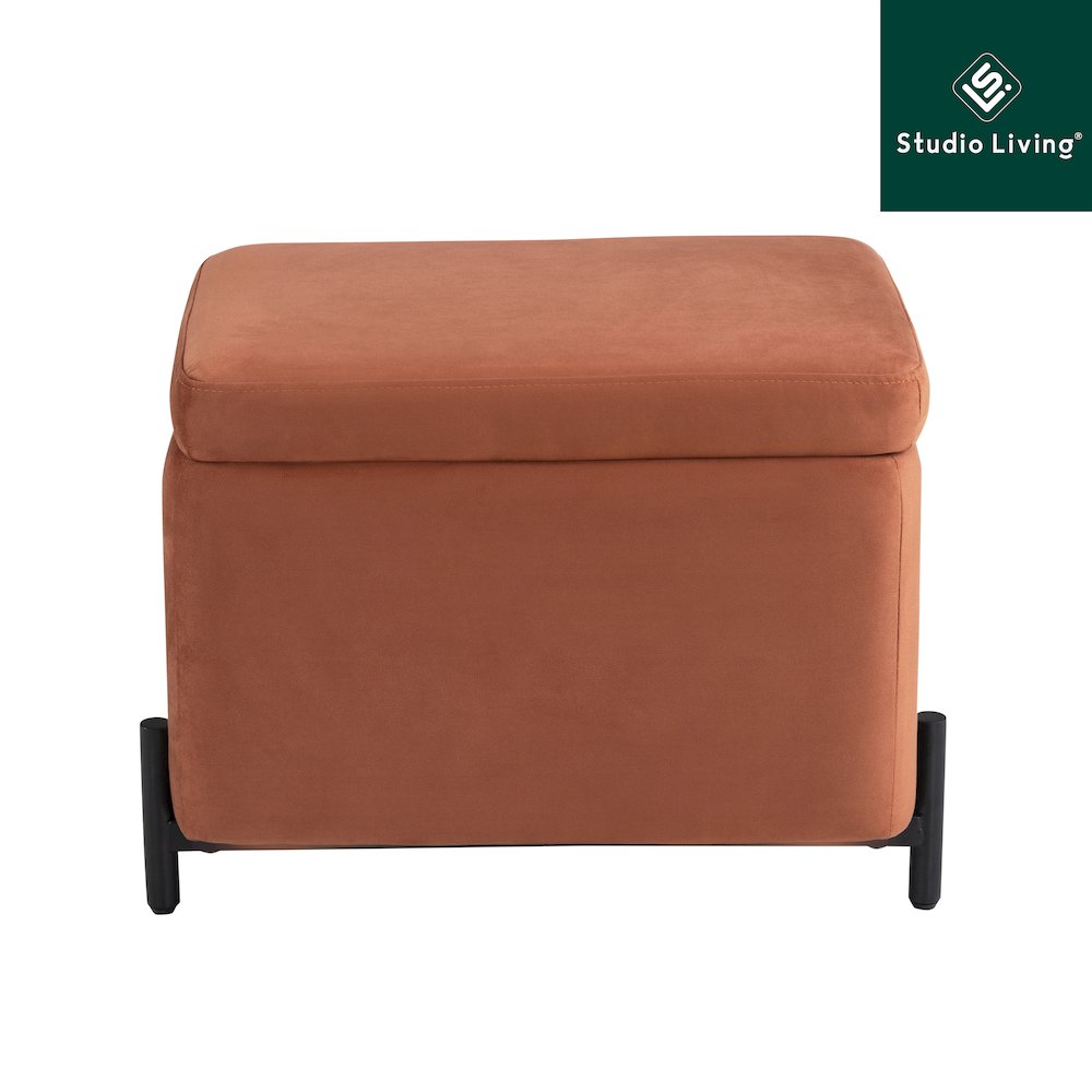 Kona Storage Ottoman Small Rust. Picture 20