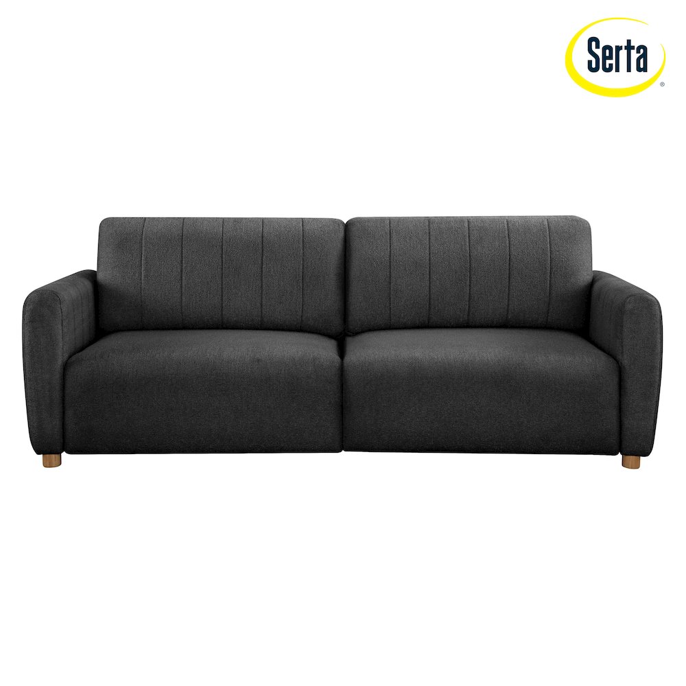 Galloway Convertible Sofa Charcoal Boucle. Picture 9