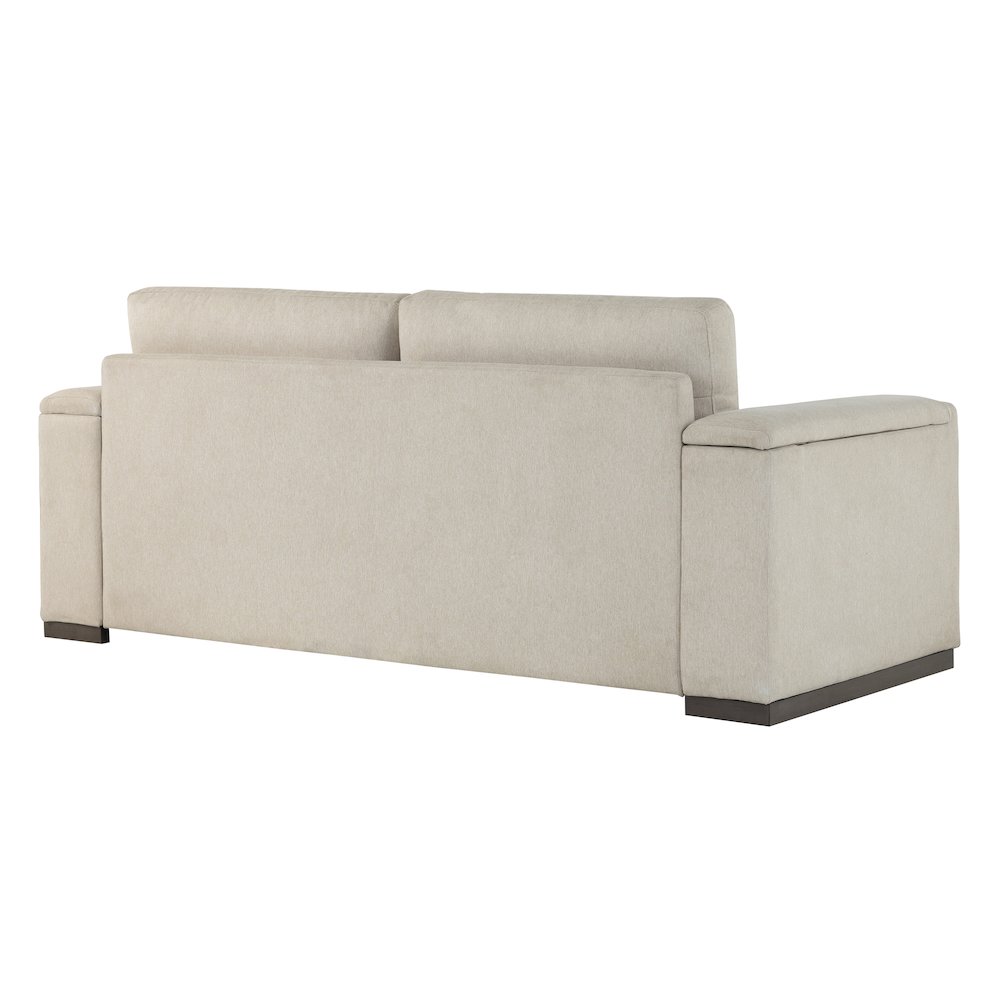 Riles Storage Sofa Beige. Picture 13