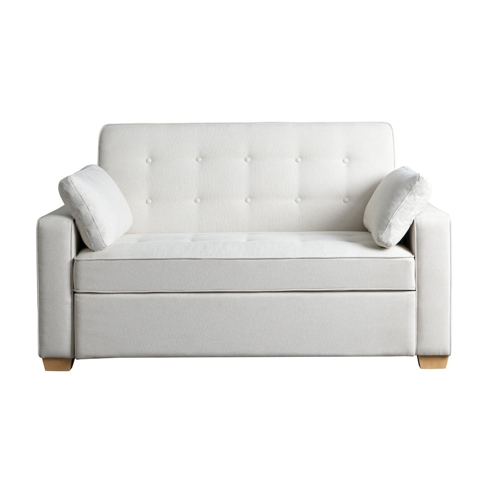 Augustine Full Convertible Loveseat Oyster. Picture 10
