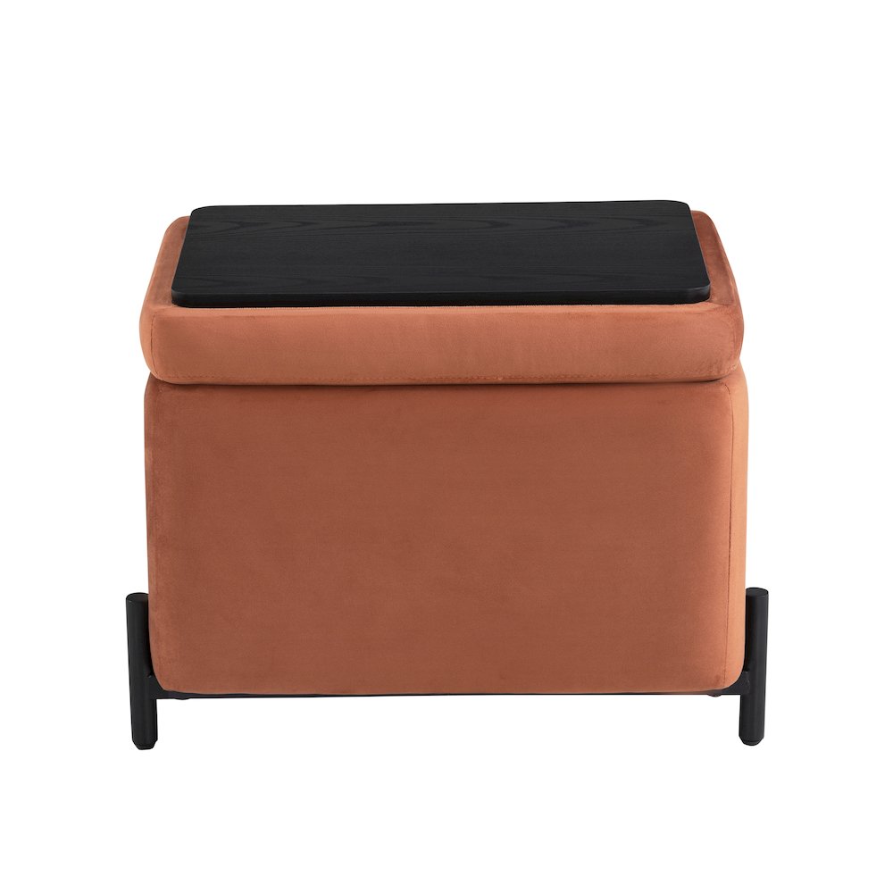 Kona Storage Ottoman Small Rust. Picture 5