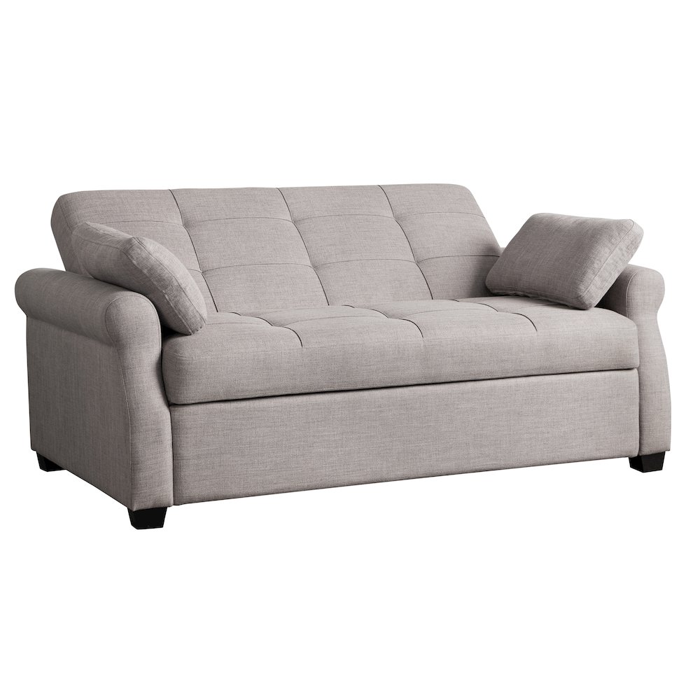 Hampton Queen Convertible Sofa Steel. Picture 1