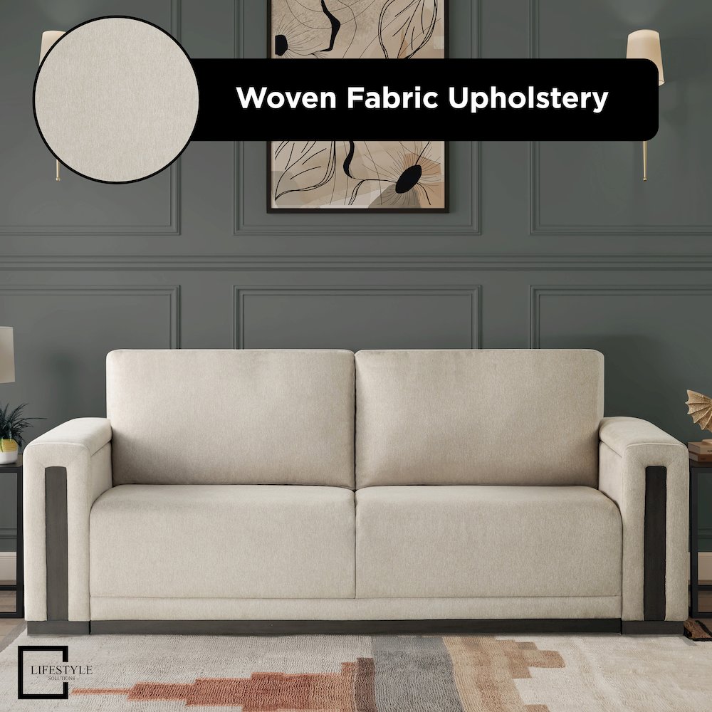 Riles Storage Sofa Beige. Picture 7