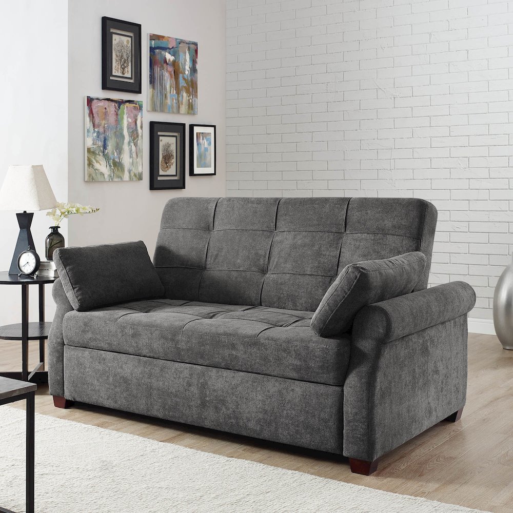 Hampton Sofa Queen Grey. Picture 8