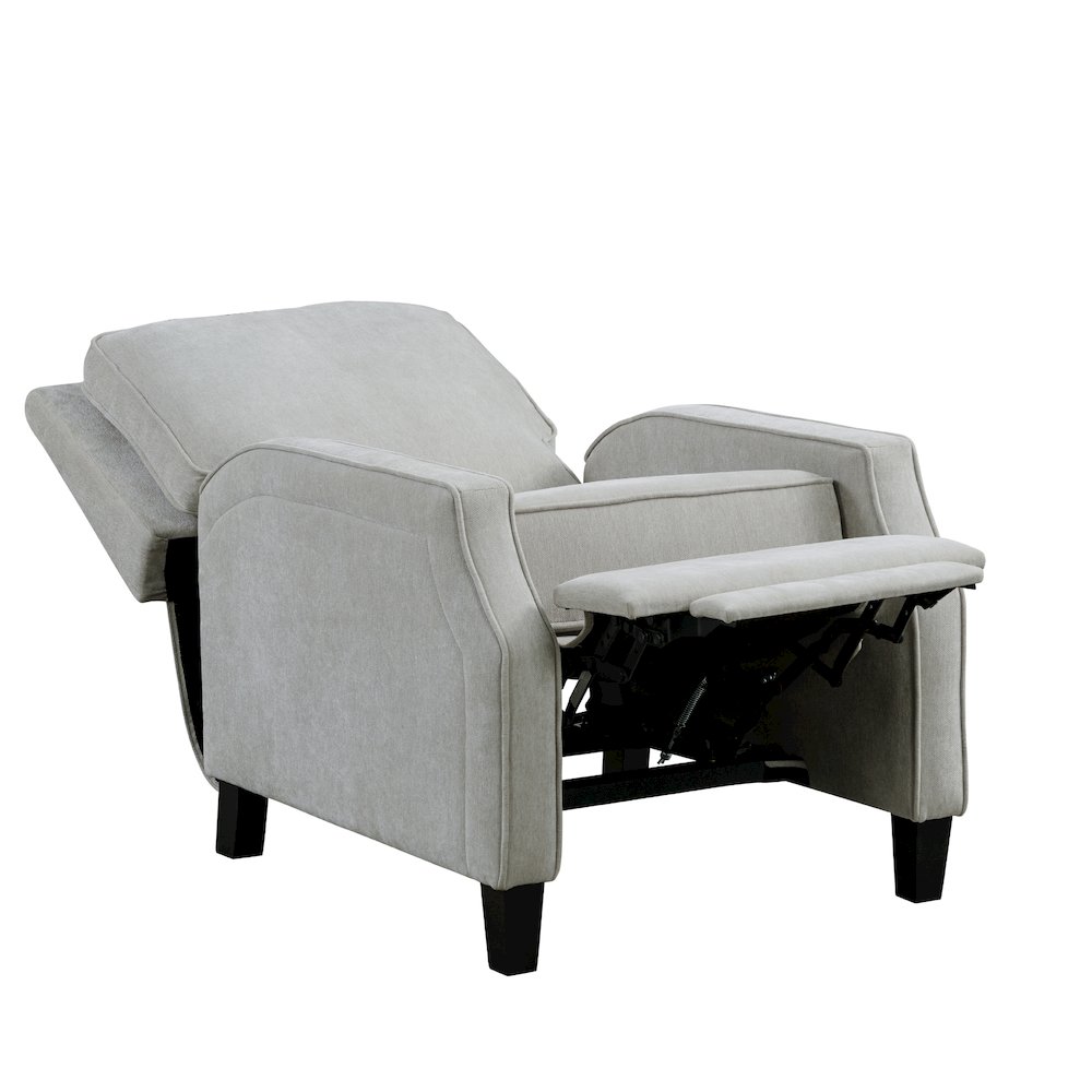 Shiloh Push Back Recliner Light Grey. Picture 5