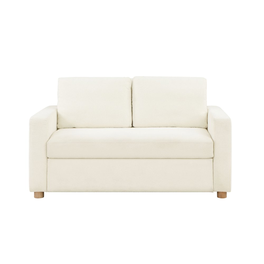 Tyler Convertible Sofa Ivory Boucle. Picture 3