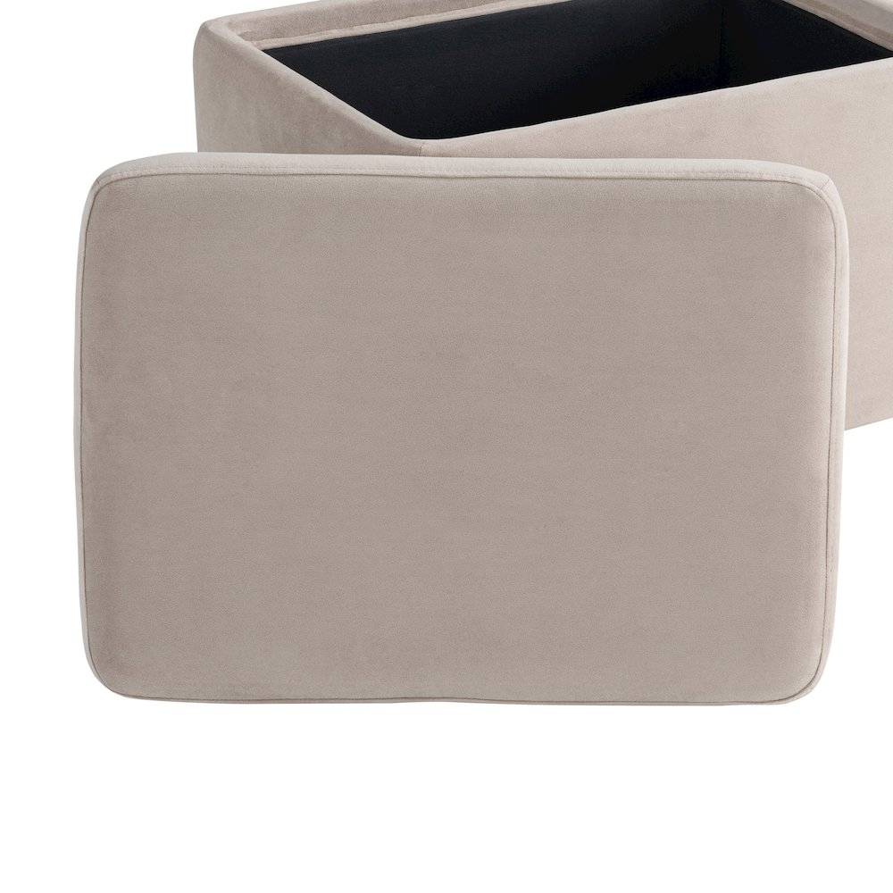 Kona Storage Ottoman Small Taupe. Picture 17