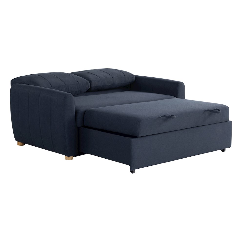 Galloway Convertible Loveseat Navy. Picture 10