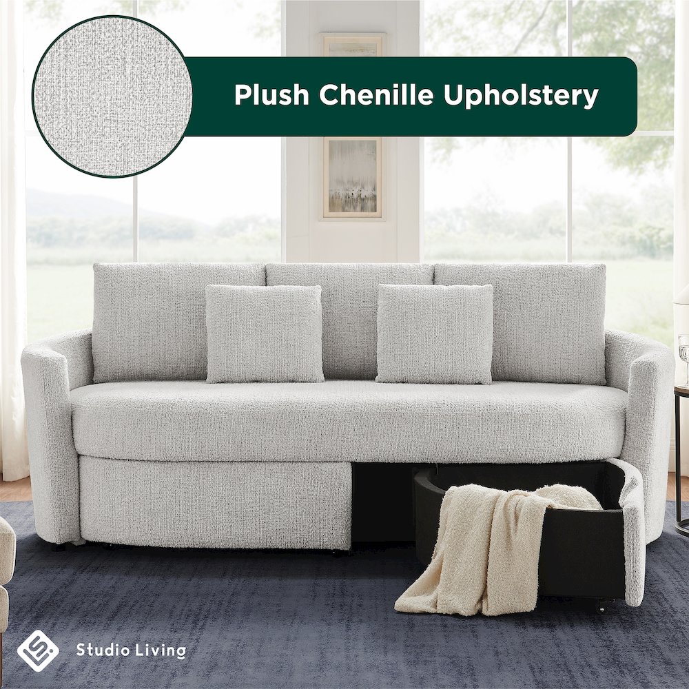Beckett Storage Sofa Ivory. Picture 2