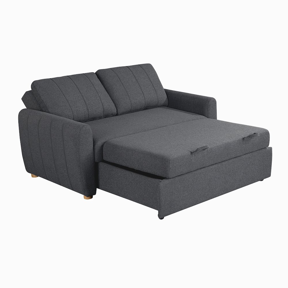 Galloway Convertible Loveseat Charcoal. Picture 4