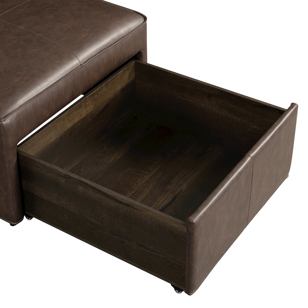 Hailey Storage Ottoman Chestnut. Picture 13