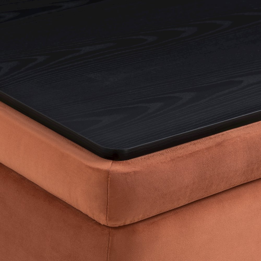 Kona Storage Ottoman Large Rust. Picture 17