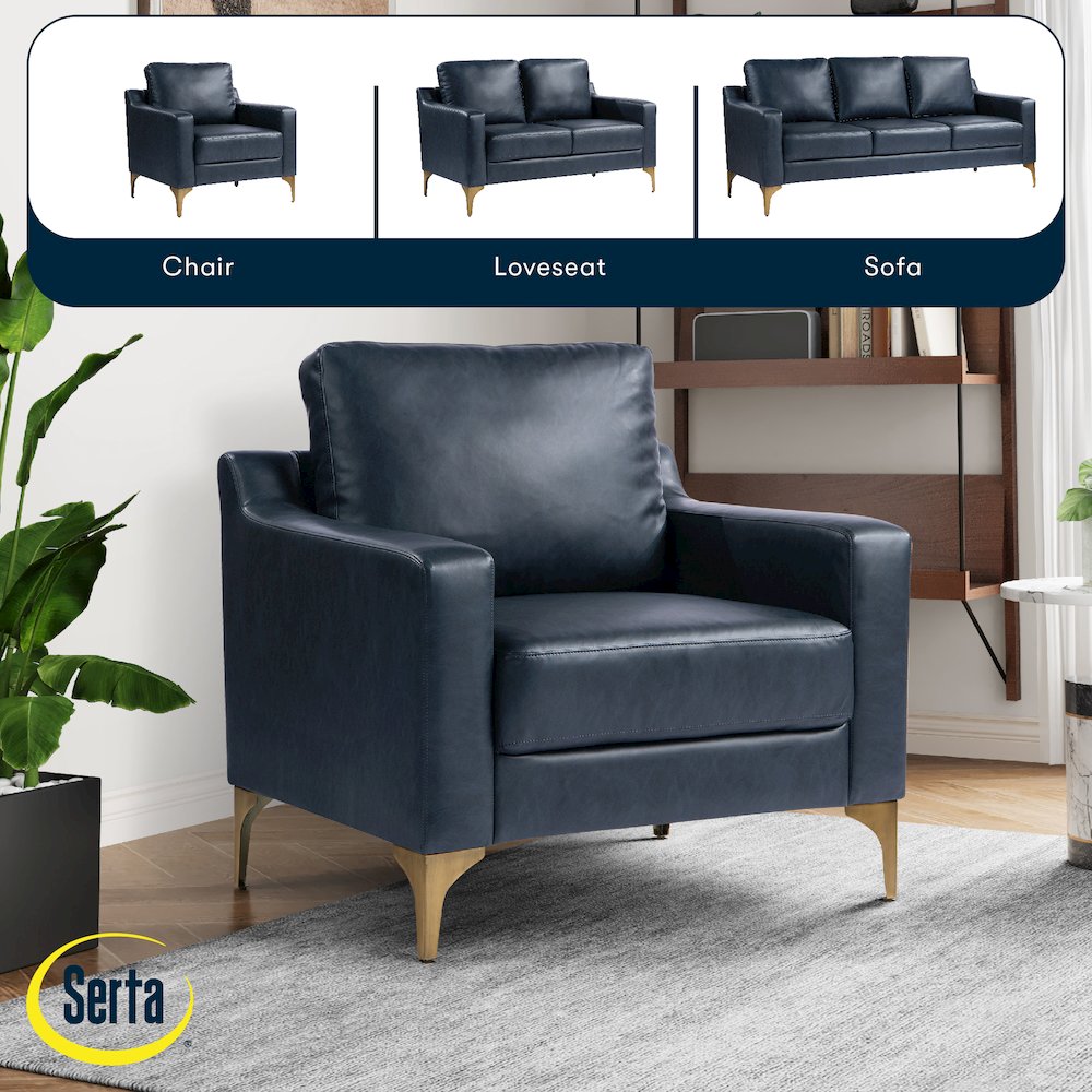 Fletcher Chair Navy. Picture 14