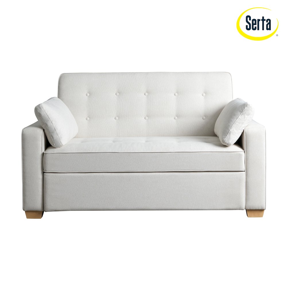 Augustine Full Convertible Loveseat Oyster. Picture 26