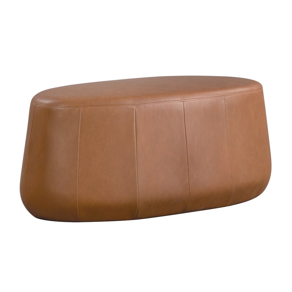 Kayden Upholstered Ottoman Large Carmel. Picture 1