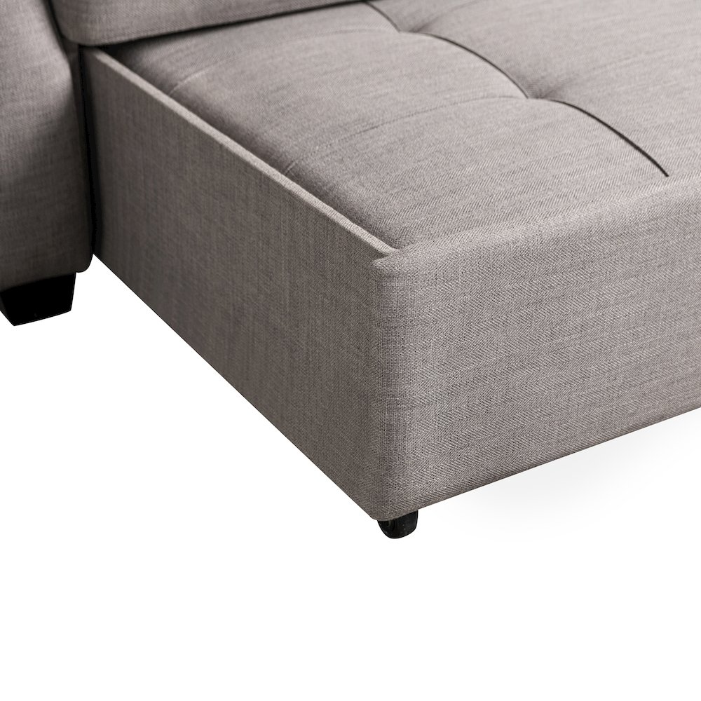 Hampton Queen Convertible Sofa Steel. Picture 10