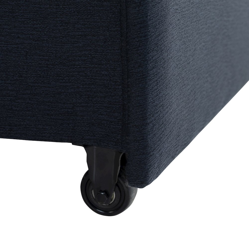 Galloway Convertible Loveseat Navy. Picture 17