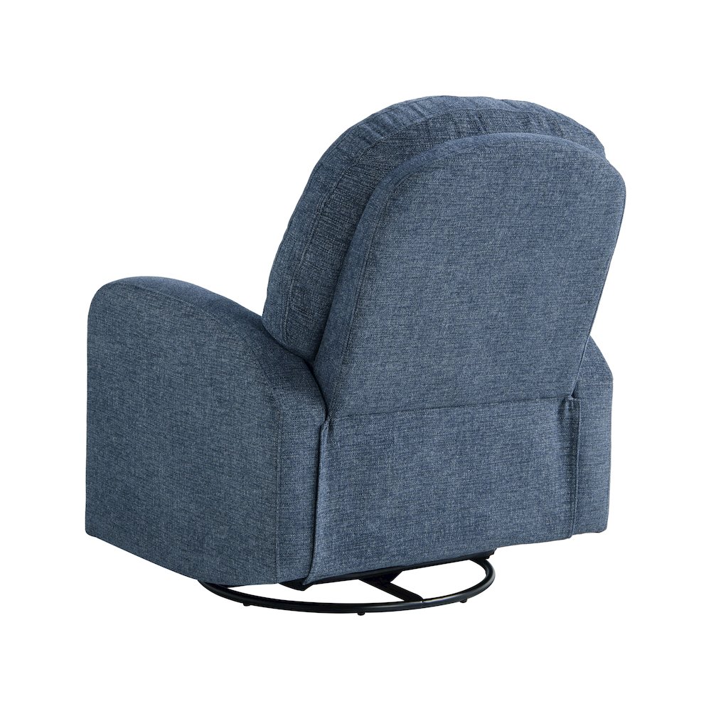 Paloma Swivel Rocker Recliner Blue. Picture 5