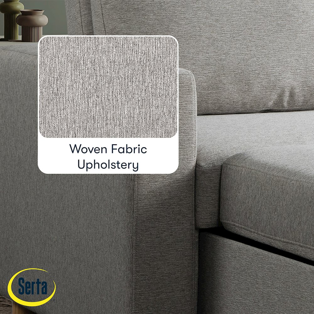 Tyler Convertible Sofa Light Grey Woven. Picture 15