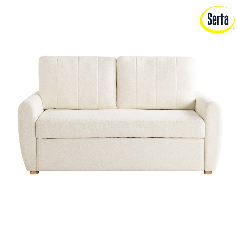Galloway Convertible Loveseat Ivory. Picture 20