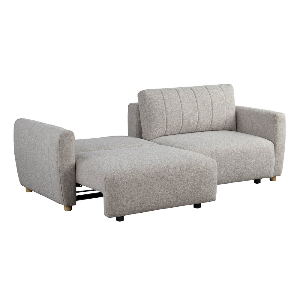 Galloway Convertible Sofa Pebble Boucle. Picture 14