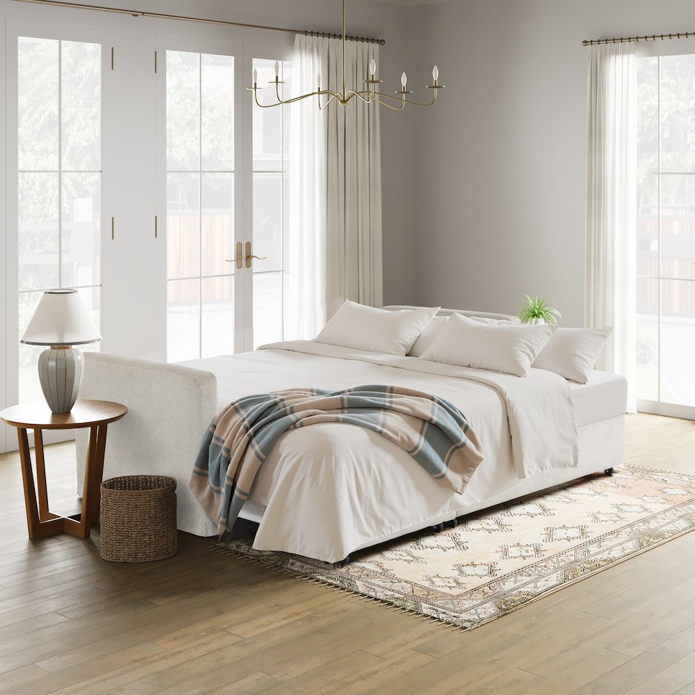Mia Convertible Sofa Ivory. Picture 2