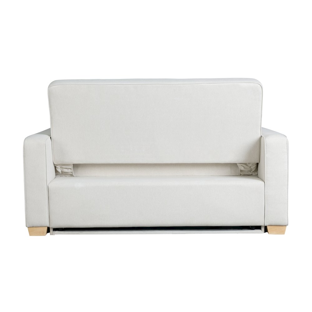 Augustine Full Convertible Loveseat Oyster. Picture 6