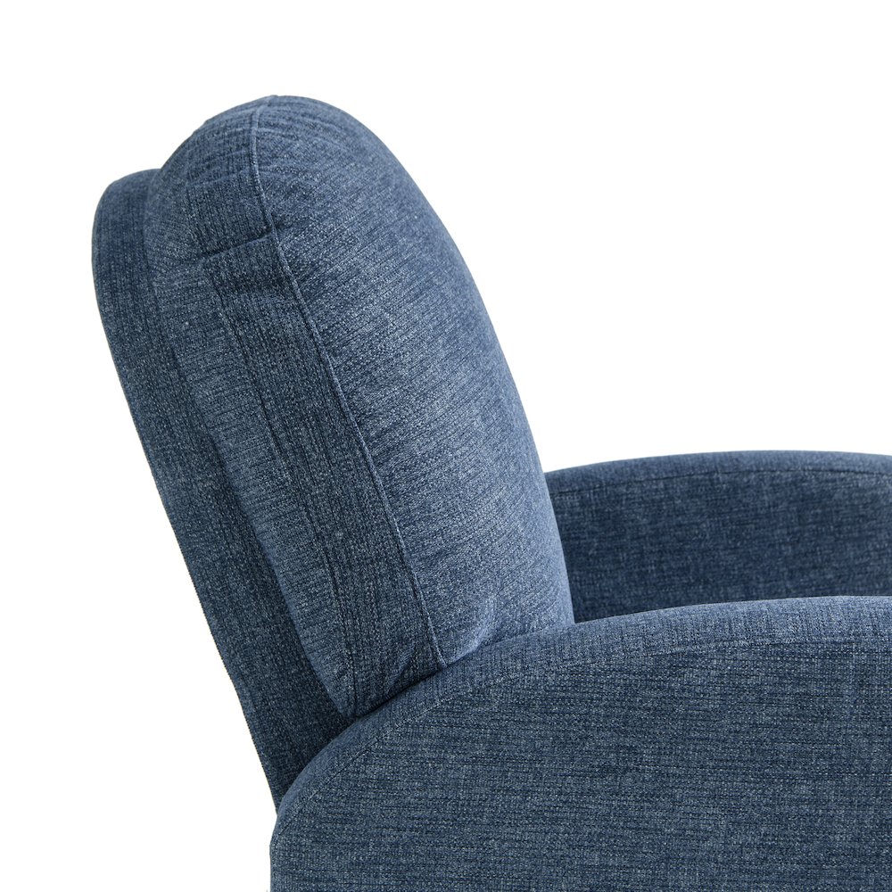 Paloma Swivel Rocker Recliner Blue. Picture 11