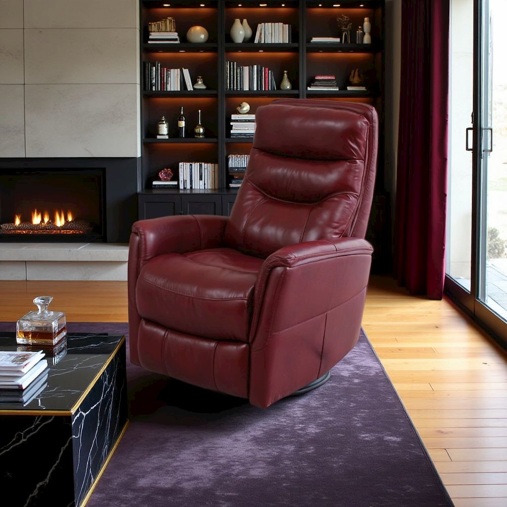 Rouge Recliner Nursery Glider – Elegant Boucle Chairs for Comfort. Picture 4