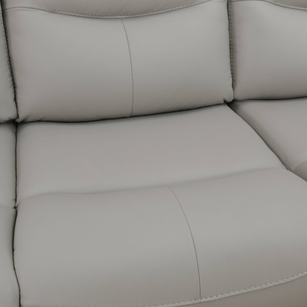 Max Power Recliner Living Room Set with LED Light Grey. Picture 2