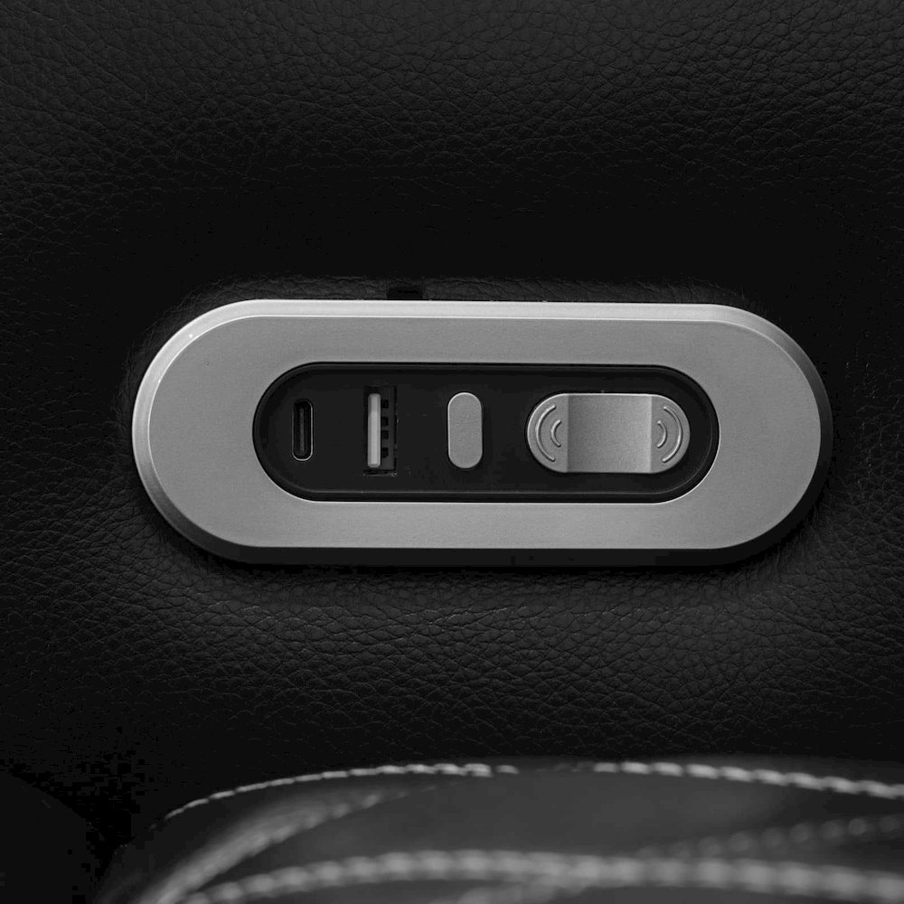 Max Power Recliner Living Room Set with LED Black. Picture 3